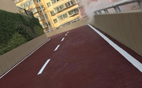 前海街道彩色路面